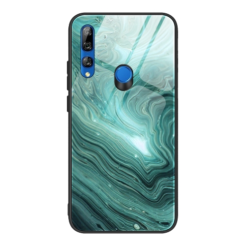 For Huawei Y9 Prime (2019) / P Smart Z Marble Pattern Glass Protective Case(DL02)