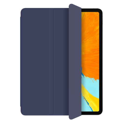 For iPad Pro 11 (2020) WIWU Magnetic 3-folding Horizontal Flip PU Leather Case with Holder & Wake-up / Sleep Function(Blue)