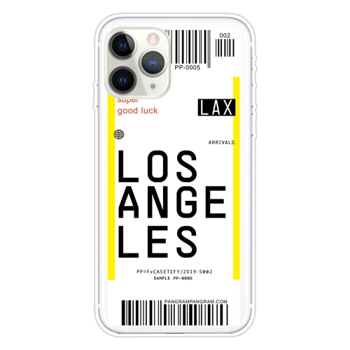 For iPhone 11 Pro Boarding Pass Series TPU Phone Protective Case(Losangeles)