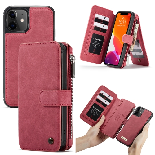 For iPhone 12 mini  CaseMe-007 Crazy Horse Texture Detachable Horizontal Flip PU Leather Case