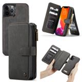 For iPhone 12 Pro Max CaseMe-007 Crazy Horse Texture Detachable Horizontal Flip PU Leather Case