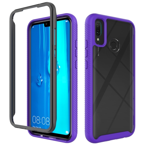 For Huawei Y9 (2019) / Y8s Starry Sky Solid Color Series Shockproof PC + TPU Protective Case(Purple)