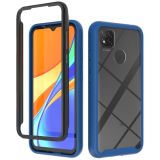 For Xiaomi Redmi 9C Starry Sky Solid Color Series Shockproof PC + TPU Protective Case(Navy Blue)
