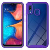 For Samsung Galaxy A20 / A30 Starry Sky Solid Color Series Shockproof PC + TPU Protective Case(Purple)