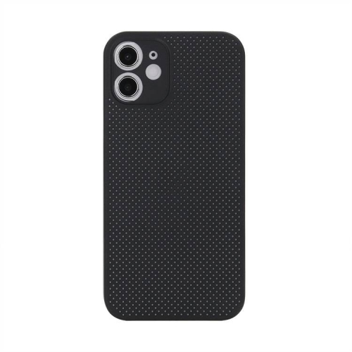 Shockproof Breathable PP Protective Case For iPhone 12(Black)