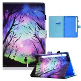 For Samsung Galaxy Tab S7 T870 / T875 Colored Drawing Horizontal Flip Leather Case with Holder & Card Slots & Sleep / Wake-up Function(Starry Deer)