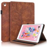 Life Tree Series Horizontal Flip Leather Case with Holder & Card Slots & Pen Slot & Sleep / Wake-up Function For iPad 9.7 (2018) / (2017)(Brown)