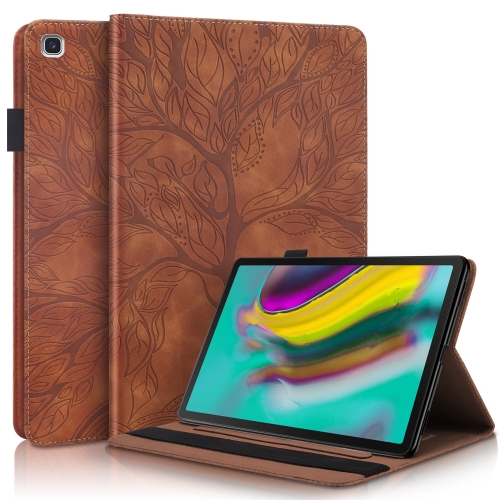 For Samsung Galaxy Tab S5e 10.5 T720 Life Tree Series Horizontal Flip Leather Case with Holder & Card Slots & Pen Slot(Brown)