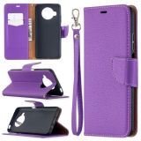 For Xiaomi Mi 10T Lite 5G Litchi Texture Pure Color Horizontal Flip Leather Case with Holder & Card Slots & Wallet & Lanyard(Purple)