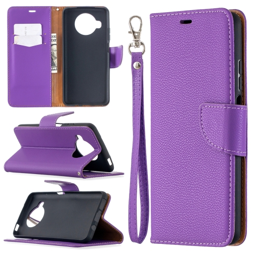 For Xiaomi Mi 10T Lite 5G Litchi Texture Pure Color Horizontal Flip Leather Case with Holder & Card Slots & Wallet & Lanyard(Purple)