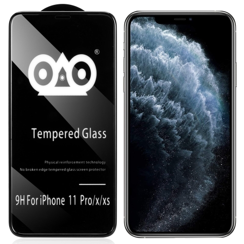 Shockproof Anti-breaking Edge Airbag Tempered Glass Film For iPhone X / XS