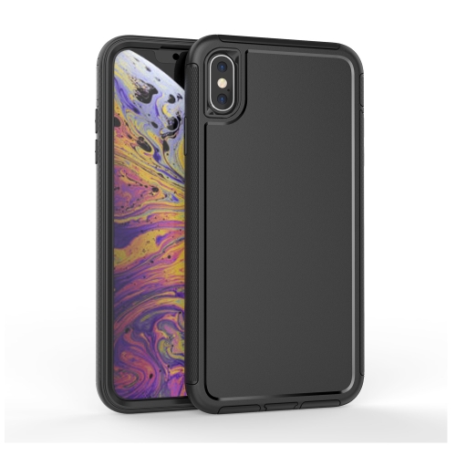 360 All-inclusive Shockproof Precise Hole PC + TPU Protective Case For iPhone XS / X(Black)