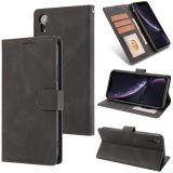 Fantasy Classic Skin-feel Calfskin Texture Magnetic Buckle Horizontal Flip PU Leather Case with Holder & Card Slot & Wallet For iPhone XR(Black)