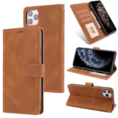 Fantasy Classic Skin-feel Calfskin Texture Magnetic Buckle Horizontal Flip PU Leather Case with Holder & Card Slot & Wallet For iPhone 12 mini(Brown)