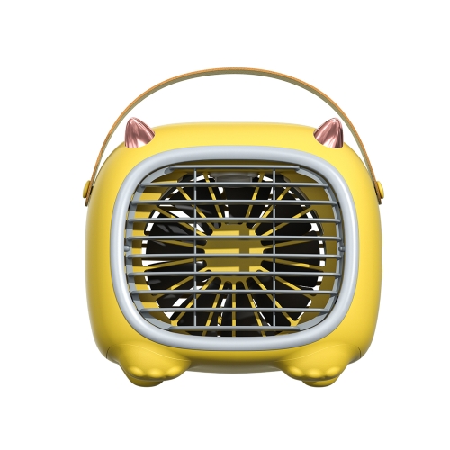 WK WT-F19 Little Monster Water Cooling Fan Desktop Fan (Yellow)