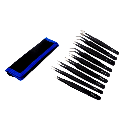 JF-8142 Metal Tweezers Repairing Disassemble Tool Kit