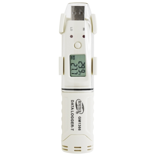 BENETECH GM1366 USB Digital Temperature and Humidity Recorder Meter with Alarm