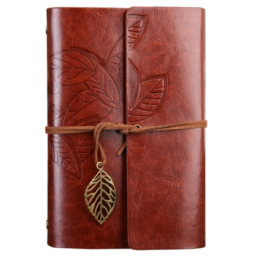Creative Retro Autumn Leaves Pattern Loose-leaf Travel Diary Notebook
