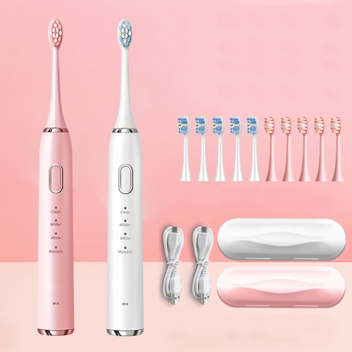 Original Lenovo B002QL-C10H USB Charging Wireless Sonic Electric Toothbrush with 10 Heart Brush Heads & 2 Storage Boxes
