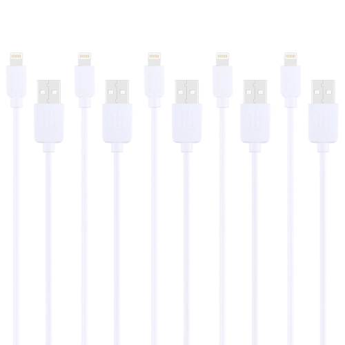 5 PCS HAWEEL 1m High Speed 8 pin to USB Sync and Charging Cable Kit