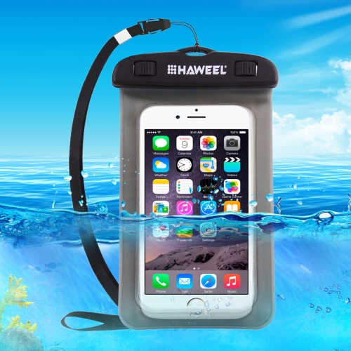 HAWEEL Transparent Universal Waterproof Bag with Lanyard for iPhone