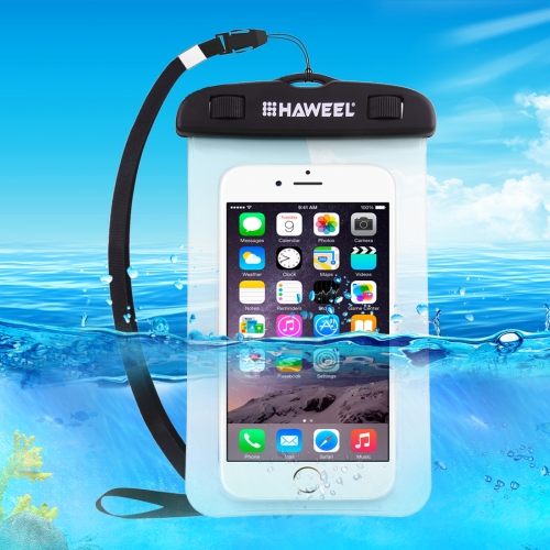 HAWEEL Transparent Universal Waterproof Bag with Lanyard for iPhone
