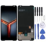 AMOLED Material LCD Screen and Digitizer Full Assembly for Asus ROG Phone II ZS660KL(Black)