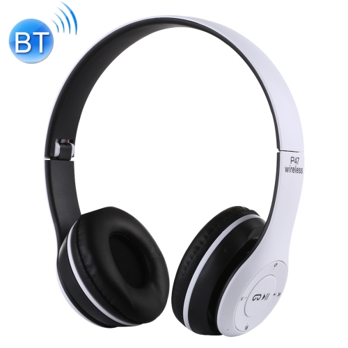 P47 Foldable Wireless Bluetooth Headphone with 3.5mm Audio Jack