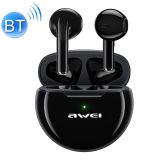 awei T17 Bluetooth V5.0 Ture Wireless Sports TWS Headset with Charging Case(Black)