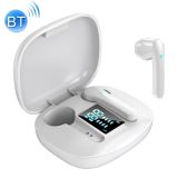 JS36 Bluetooth 5.0 TWS Semi-in-ear Stereo True Wireless Bluetooth Earphone (White)