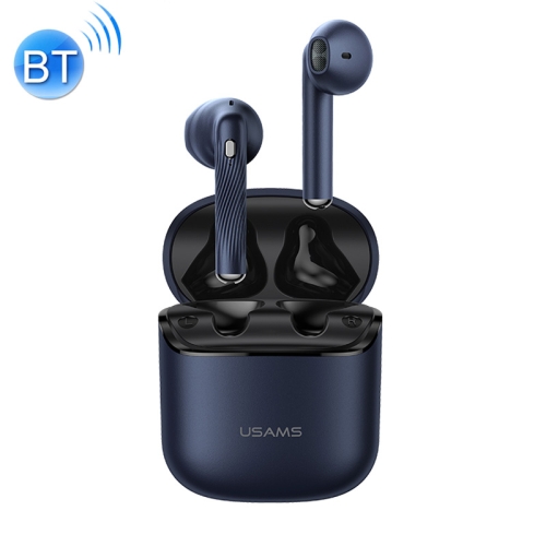 USAMS USAMS-SY02 Bluetooth 5.0 Mini TWS Binaural Wireless Bluetooth Earphone (Blue)