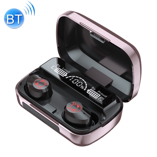 M23 Little Devil Pattern Intelligent Noise Reduction Touch Bluetooth Earphone with Three-screen Battery Display & Mirror Charging Box