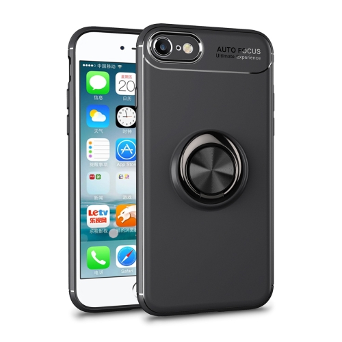 Metal Ring Holder 360 Degree Rotating TPU Case for iPhone 6 & 6s (Black)