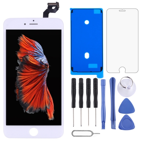 LCD Screen and Digitizer Full Assembly with Frame for iPhone 6s Plus(White)