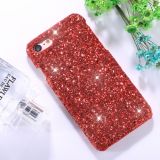 For iPhone 6 Plus & 6s Plus Colorful Sequins Paste Protective Back Cover Case (Red)