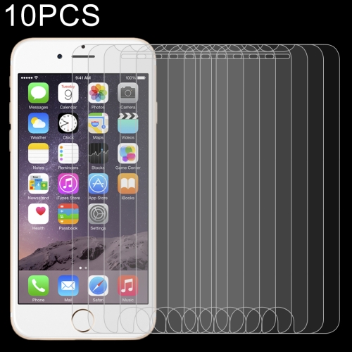 10 PCS for iPhone 8 / 7 0.26mm 9H Surface Hardness 2.5D Explosion-proof Tempered Glass Non-full Screen Film