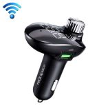 ROCK SPACE B302 18W QC3.0 Dual USB Digital Display Bluetooth Car Charger