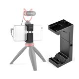 YELANGU PC141 Spring Style Auto Telescopic Phone Holder Bracket with Cold Shoe Base Mount(Black)