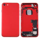 Battery Back Cover Assembly with Card Tray for iPhone 7 (Red)