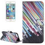 For iPhone 8 Plus & 7 Plus   Meteor Shower Pattern Leather Case with Holder & Card Slots & Wallet