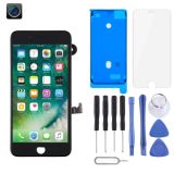 LCD Screen and Digitizer Full Assembly include Front Camera for iPhone 7 Plus(Black)