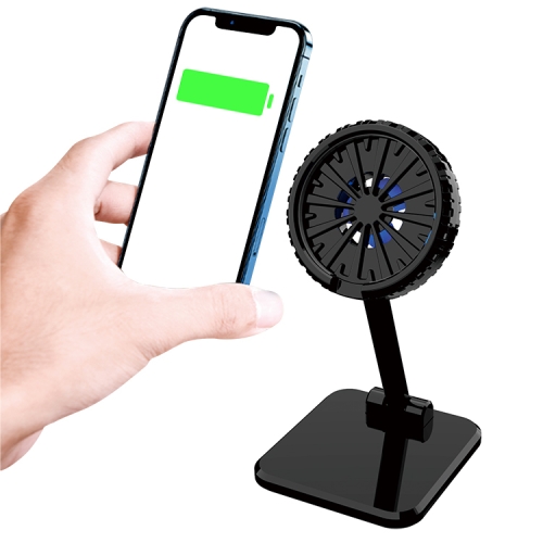 FF911 Foldable MagSafe Wireless Charger Fan Cooling Bracket for iPhone 12 Series(Black)