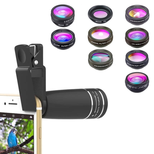 APEXEL APL-10XDG9 Adjustable Focus Smart 10X Telephoto Phone Lens