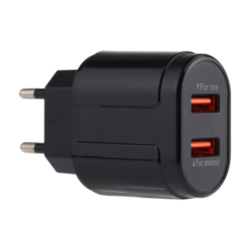 LZ-022 5V 2.4A Dual USB Ports Travel Charger