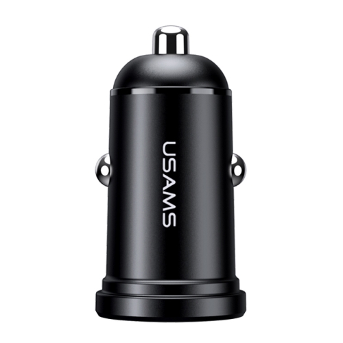 USAMS US-CC114 C20 2.4A Mini Dual USB Car Charger (Black)