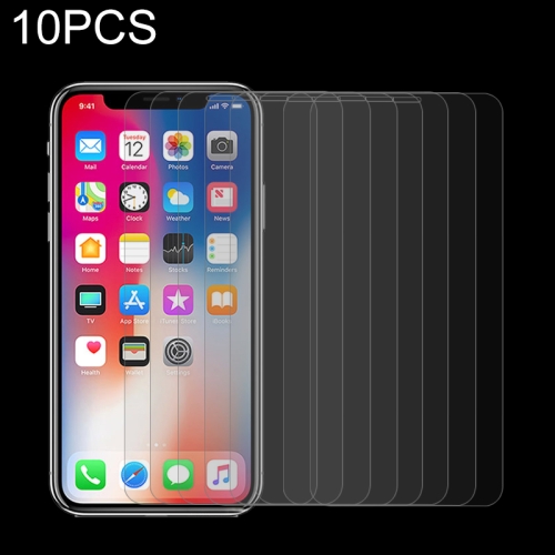 10 PCS 9H 2.5D Tempered Glass Film for iPhone XS / X