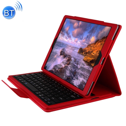 IP081 For iPad Pro 12.9 inch (2017) / iPad Pro 12.9 inch (2015) Separable Litchi Texture Horizontal Flip Leather Case + Bluetooth Keyboard with Holder(Red)