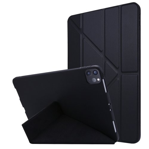 For iPad Pro 11 (2020) TPU Horizontal Deformation Flip Leather Case with Holder (Black)