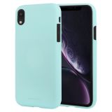 GOOSPERY SOFT FEELING Liquid TPU Drop-proof Soft Case for iPhone XR(Mint Green)