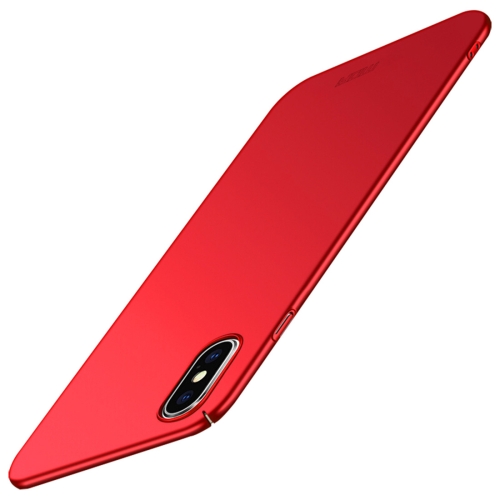 MOFI Frosted PC Ultra-thin Full Coverage Case for iPhone XS(Red)
